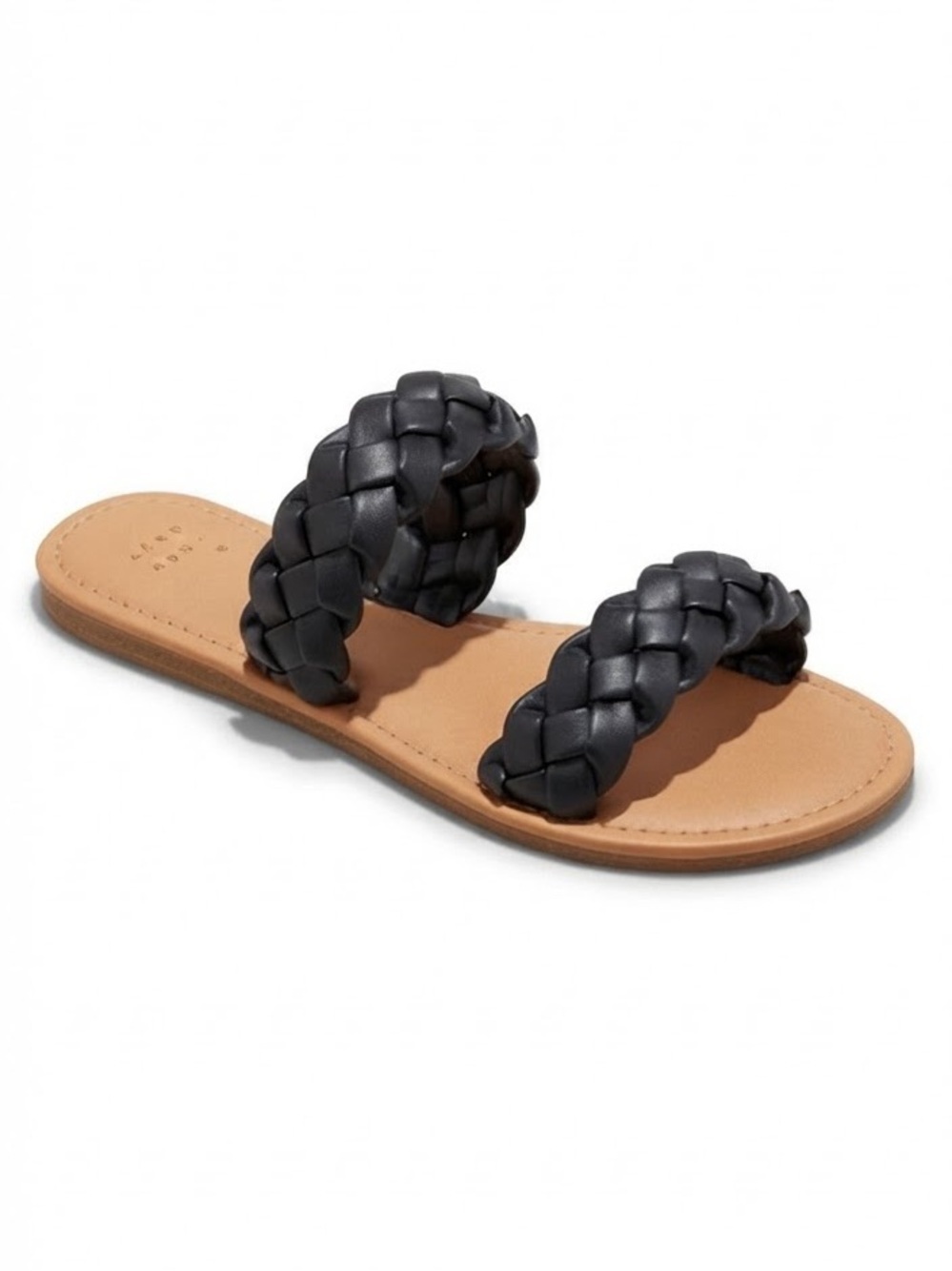 A New Day Lucy Braided Slide Sandals Black Women’s 8
